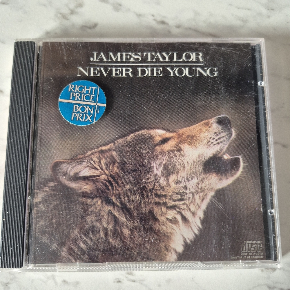 1988 James Taylor CD Never Die Young
